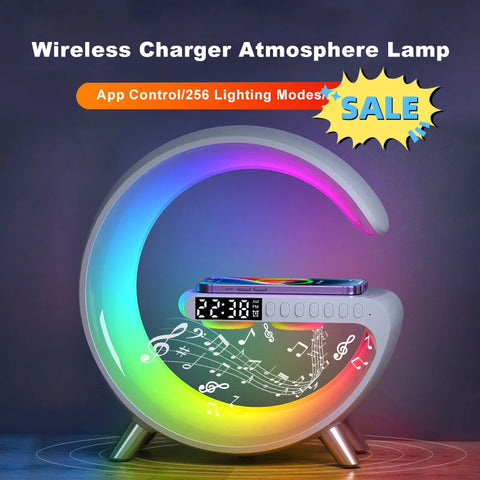 LED Lamp Bluetooth Speake Wireless Charger
